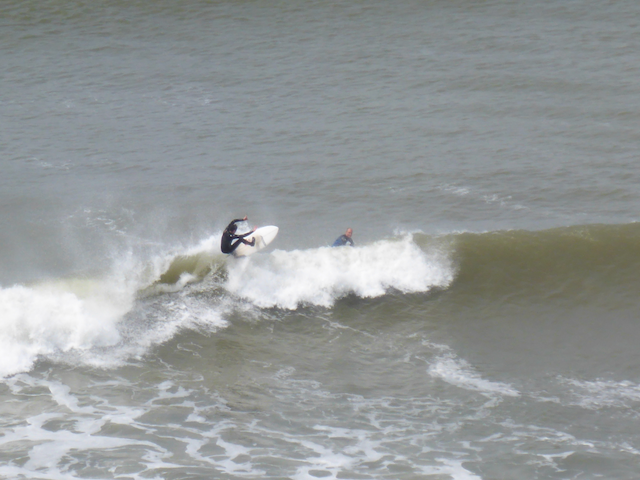 Bantham Beach surf break at the River Avon mouth, South Hams Devon